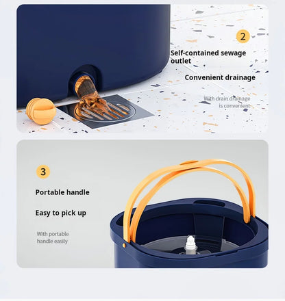 Automatic Lazy Mop, Hand Wash-Free, Home Mop, Flat Pier, New