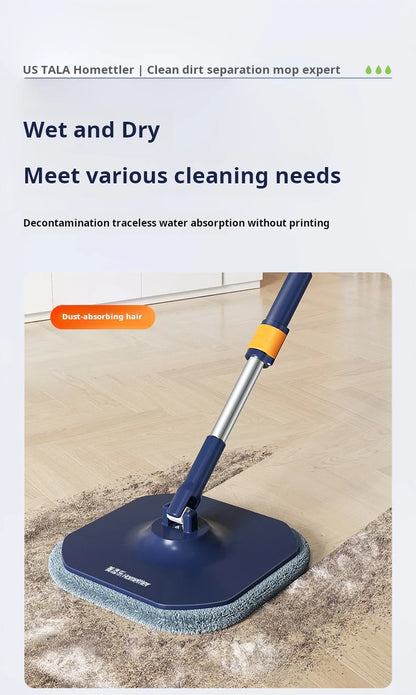 Automatic Lazy Mop, Hand Wash-Free, Home Mop, Flat Pier, New
