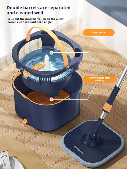 Automatic Lazy Mop, Hand Wash-Free, Home Mop, Flat Pier, New