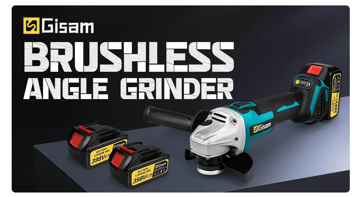 125mm Brushless Electric Angle Grinder Grinding Polishing Tool Cutting Machine Woodworking Power Tool for Makita 18V Battery Pin