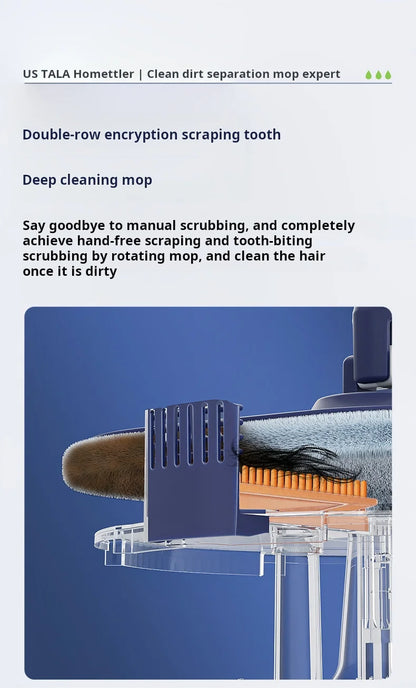 Automatic Lazy Mop, Hand Wash-Free, Home Mop, Flat Pier, New