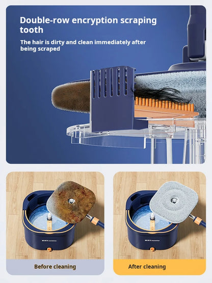 Automatic Lazy Mop, Hand Wash-Free, Home Mop, Flat Pier, New